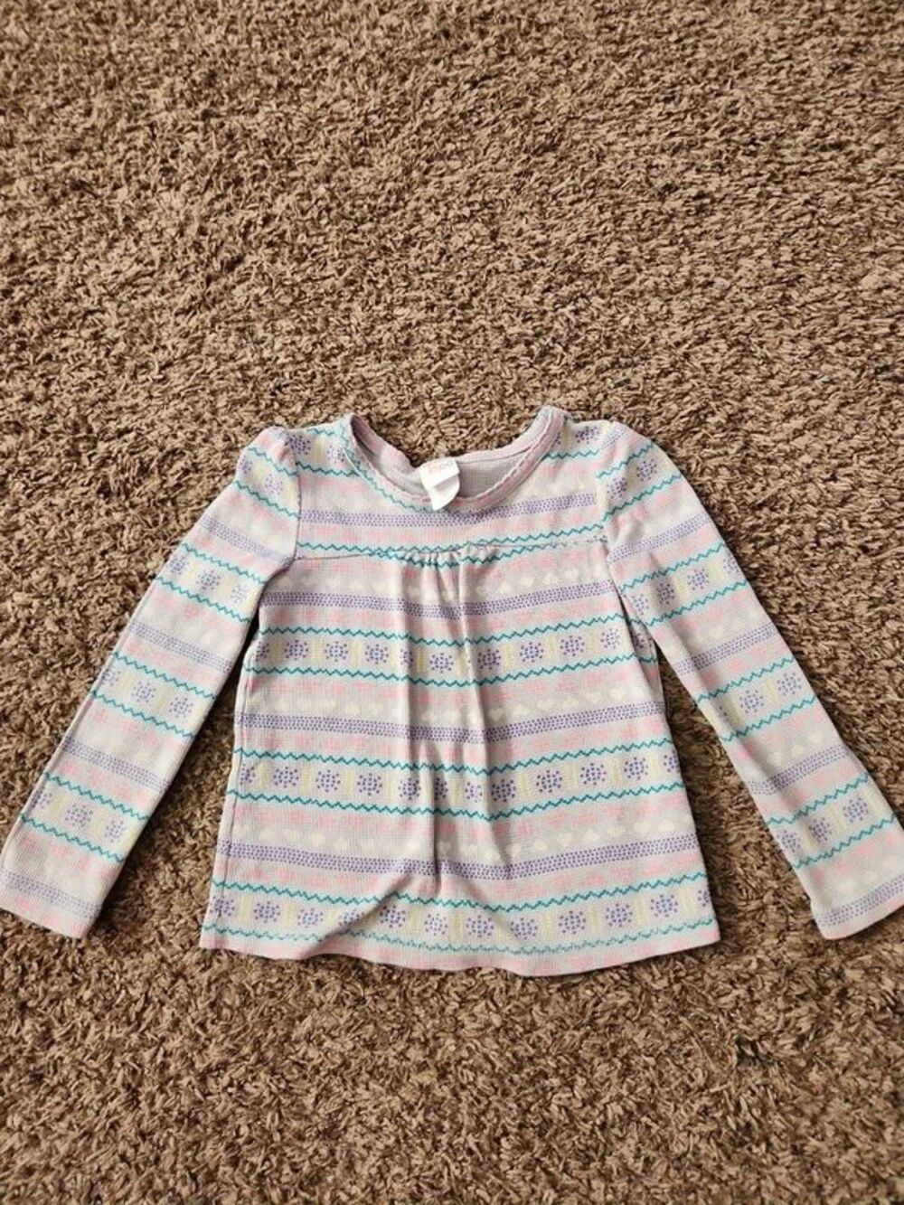 Circo girls winter theme print long sleeve short